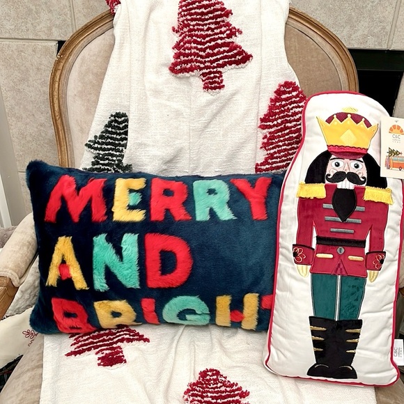Merry and Bright Colorful Pillow - Picture 6 of 7